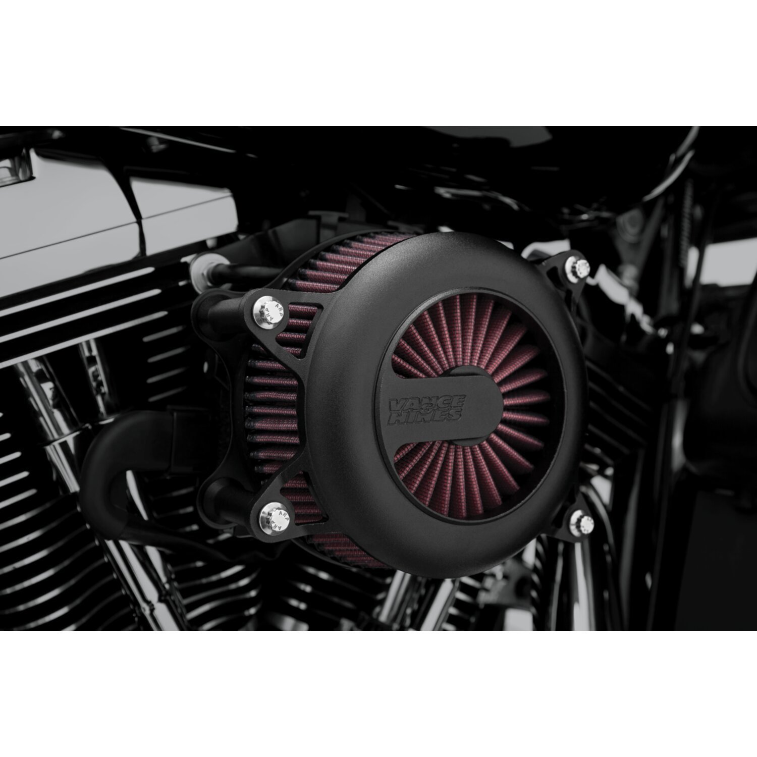 Vance & Hines, VO2 Rogue air cleaner kit, Black, Matte