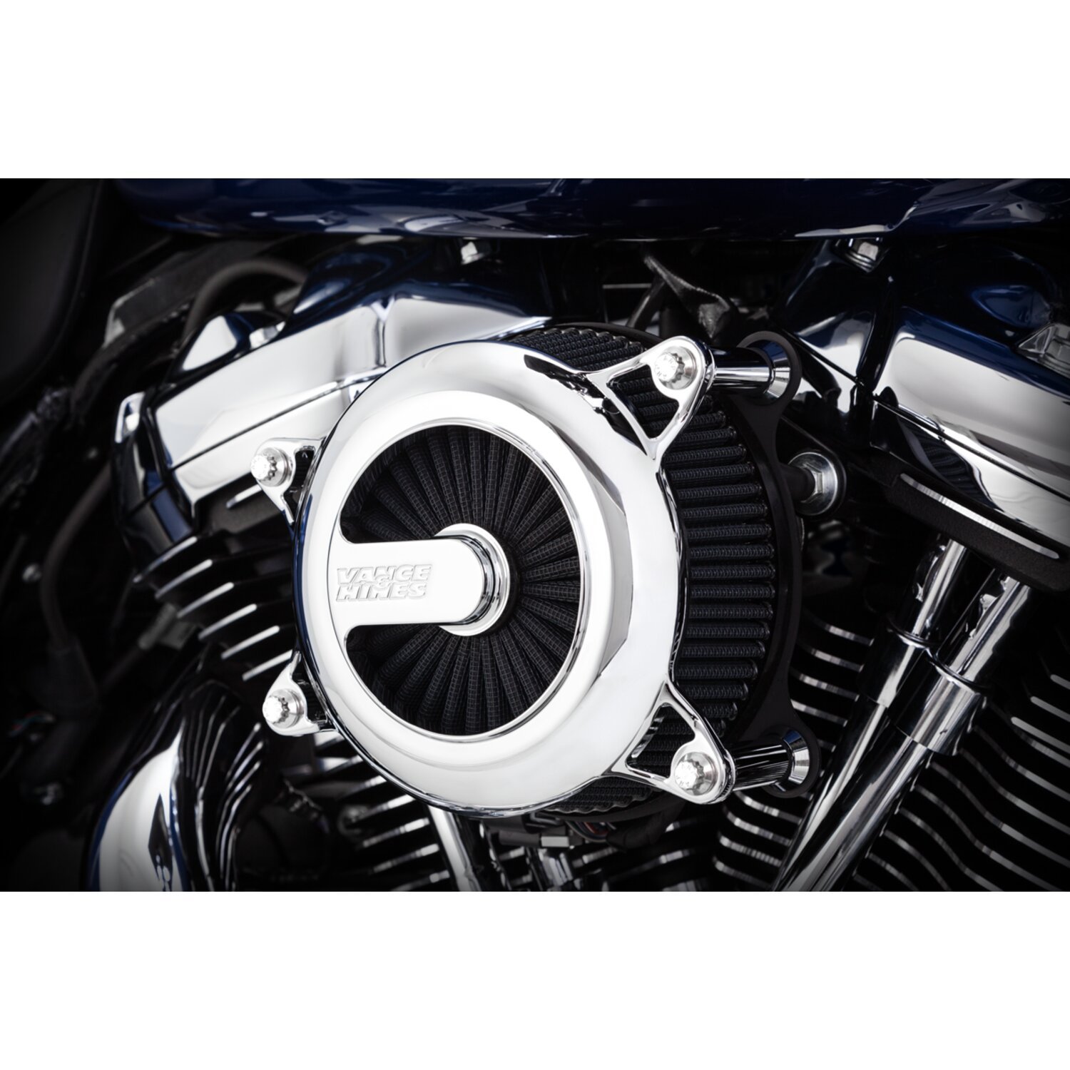 V&H VO2 Rogue air cleaner kit, Chrome