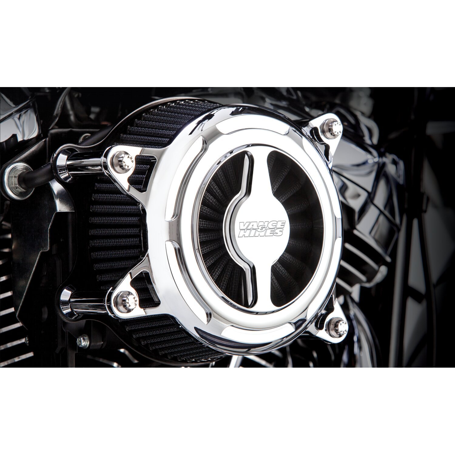 V&H, VO2 Blade air cleaner kit, Chrome