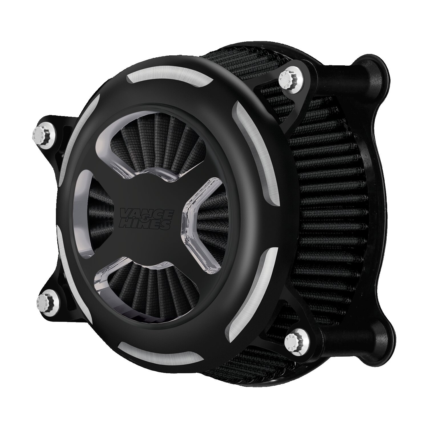 Vance & Hines, VO2 x air cleaner kit. contrast cut matte bla