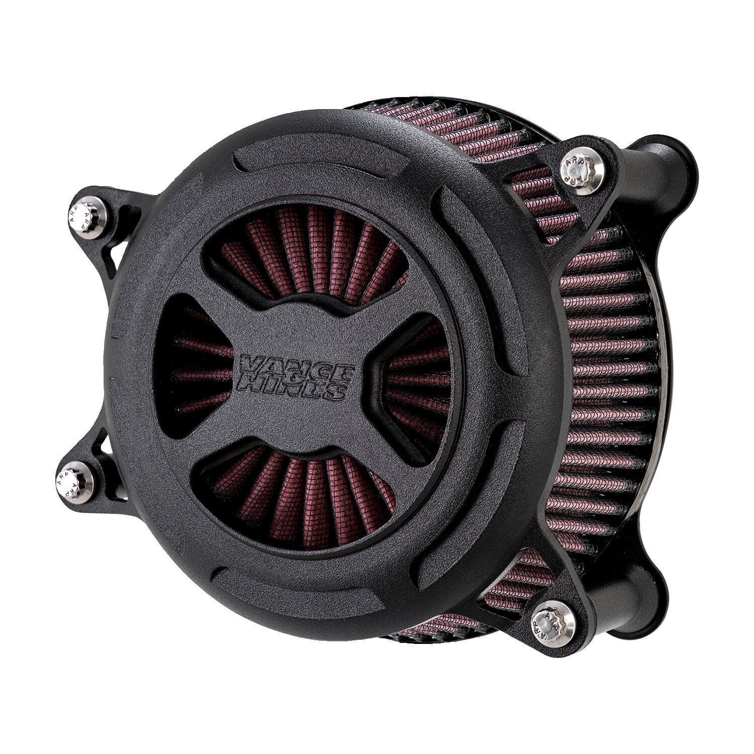 Vance & Hines, VO2 x air cleaner kit, Black, Wrinkle