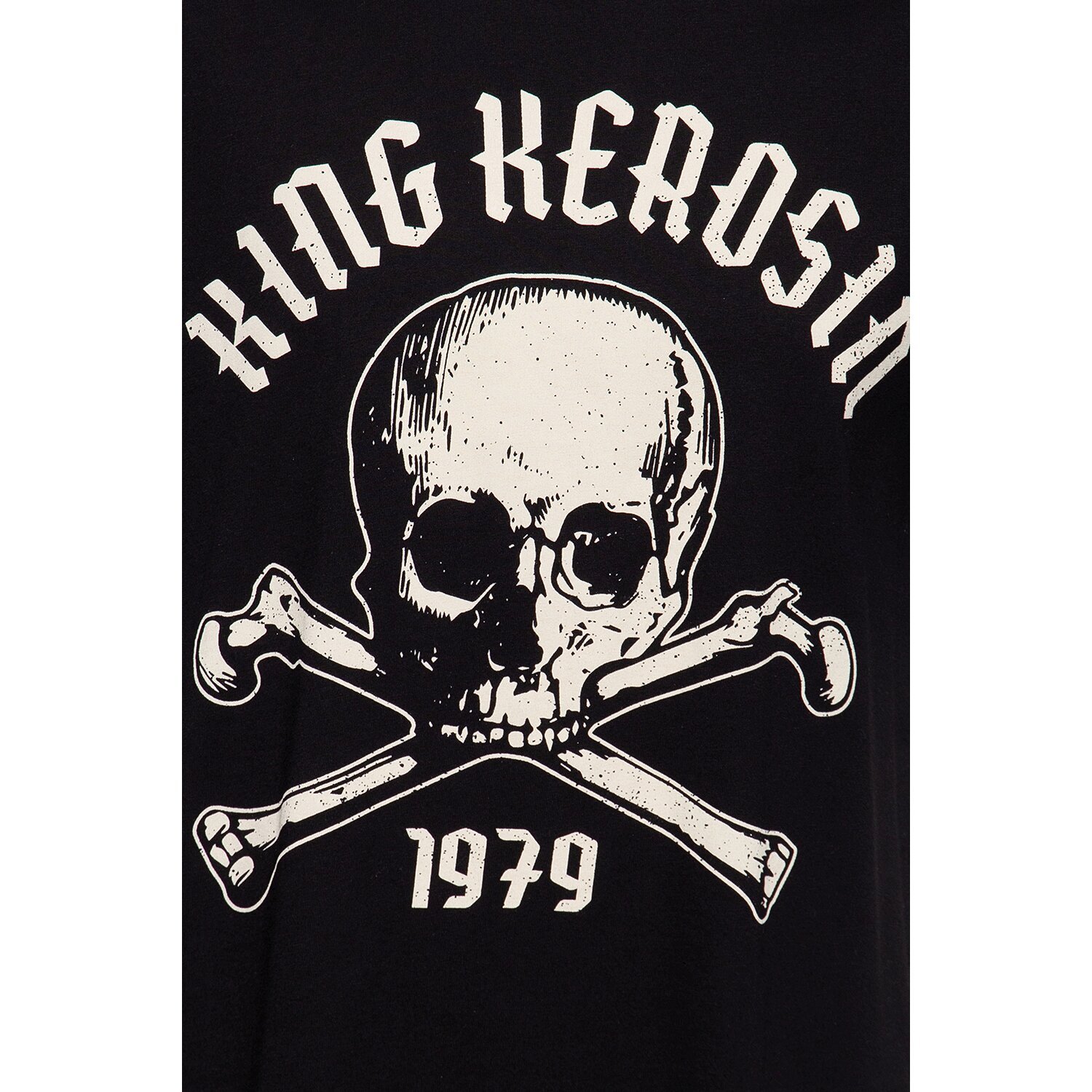 M — King Kerosin Skull Palma T-shirt black, M