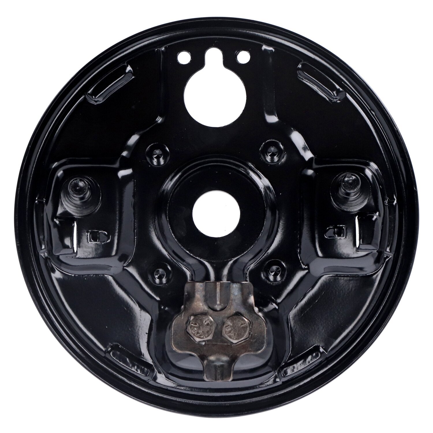 Rear hydraulic brake backing plate, Black