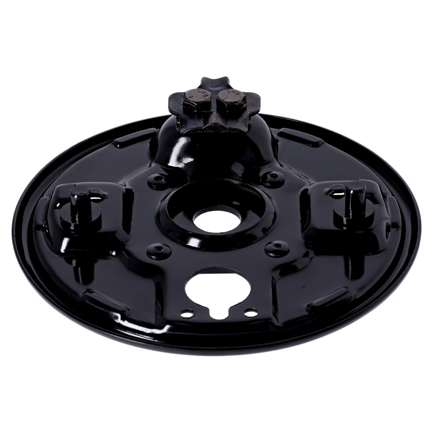 Rear hydraulic brake backing plate, Black