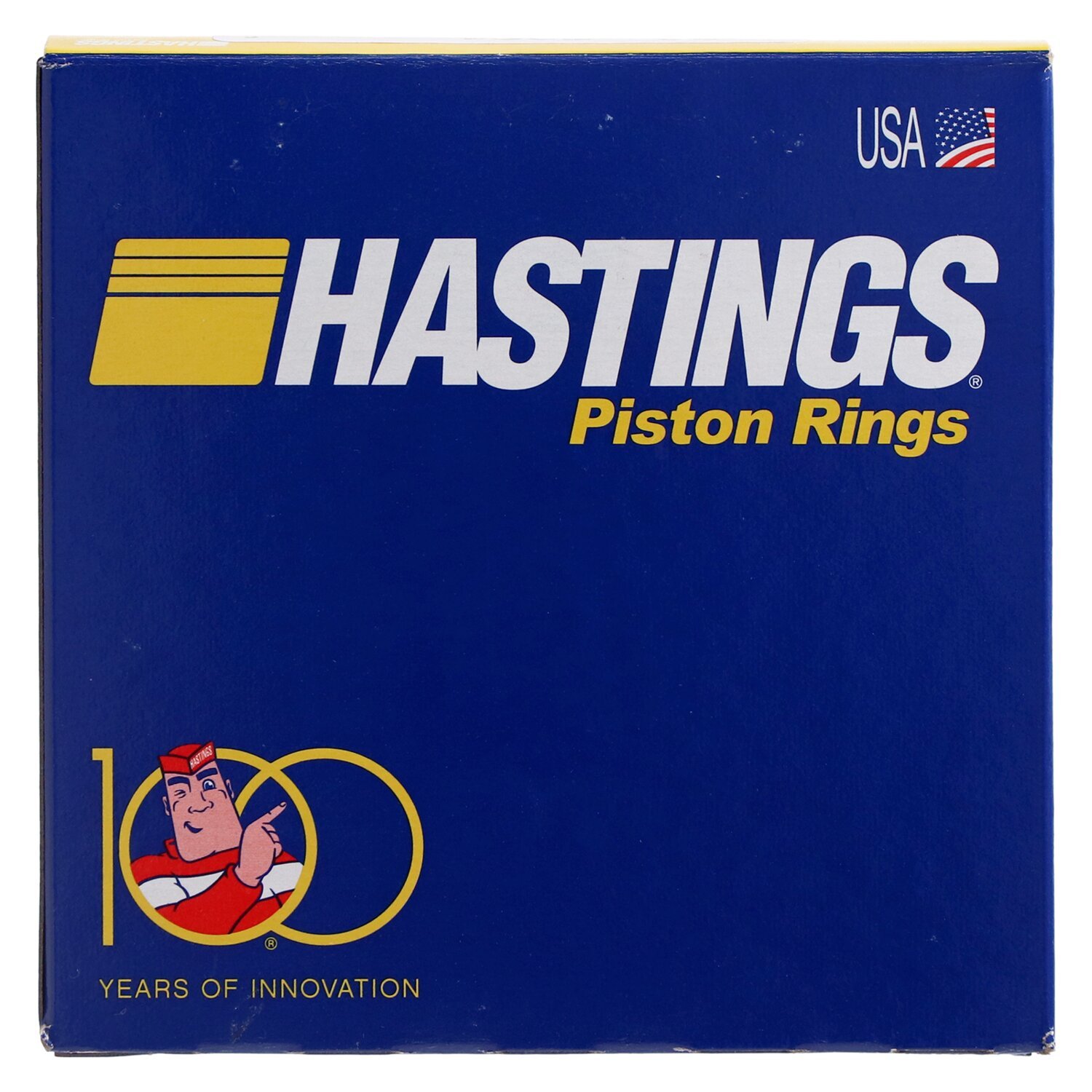 Hastings, 107" M8 chrome piston ring set. STD