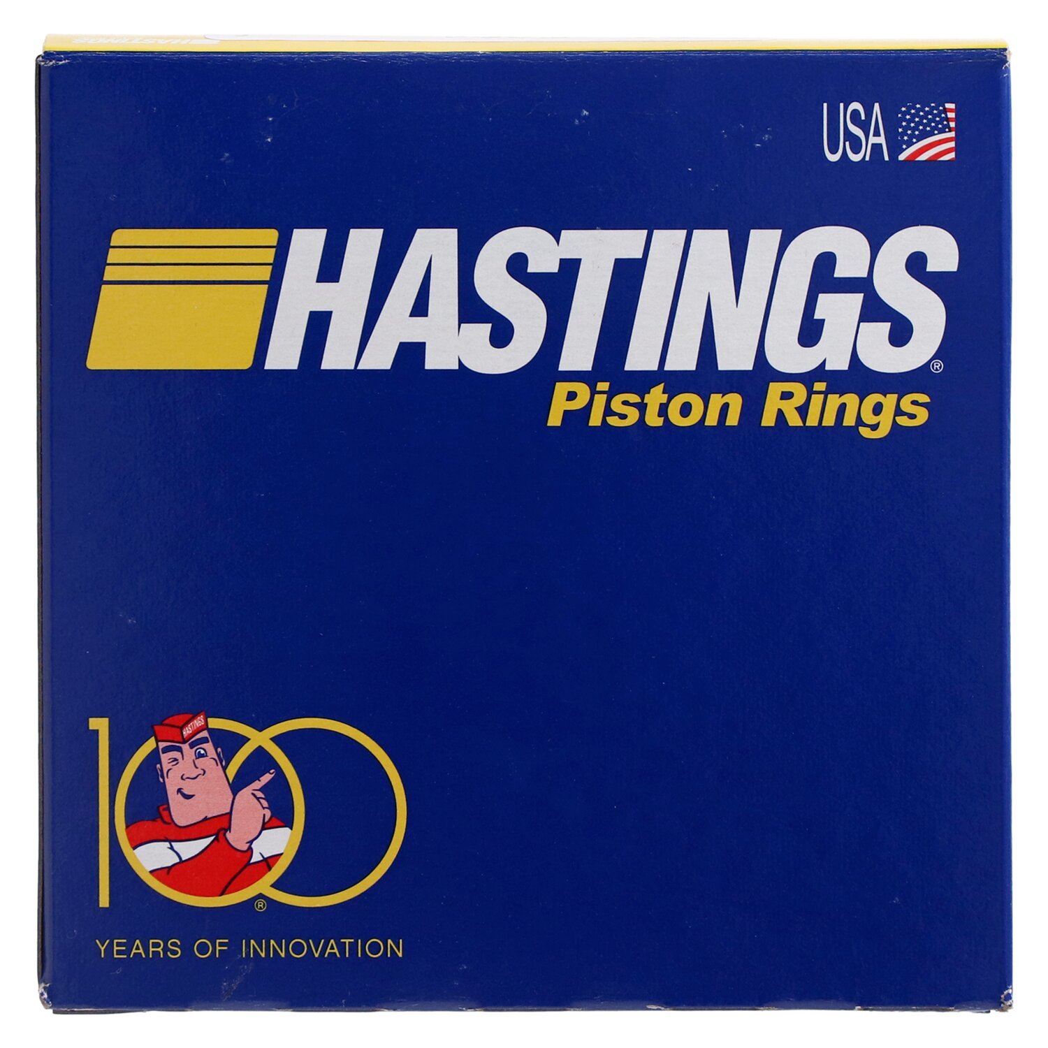 Hastings, 114" M8 chrome piston ring set. STD