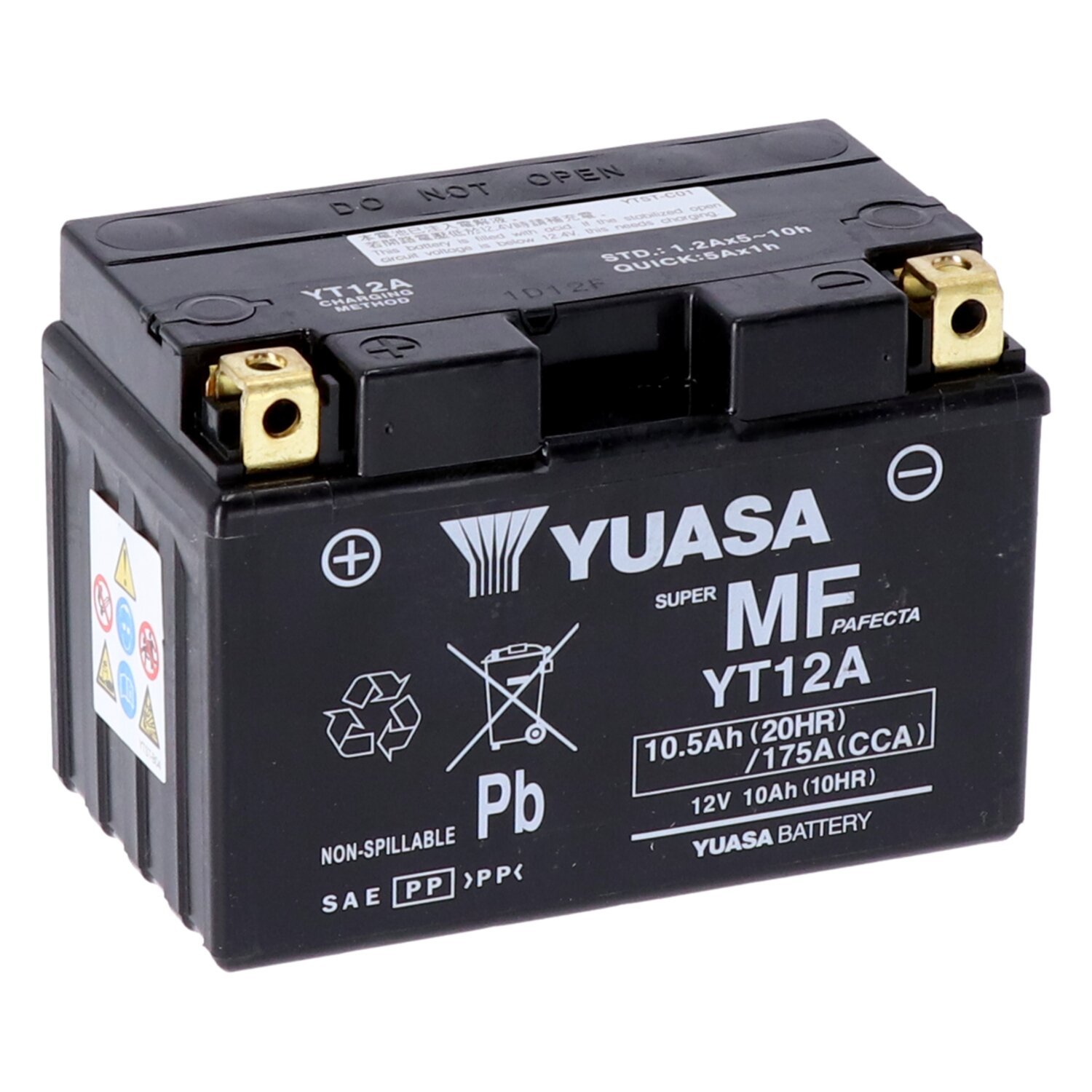 Yuasa, High performance AGM battery, YT12A-WC
