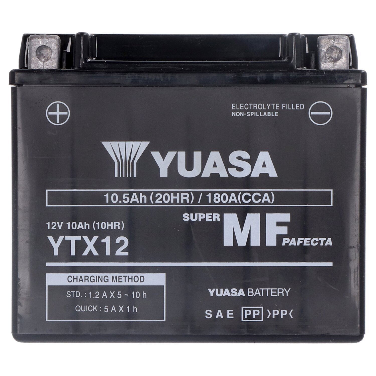 Yuasa, High performance AGM battery, YTX12-WC