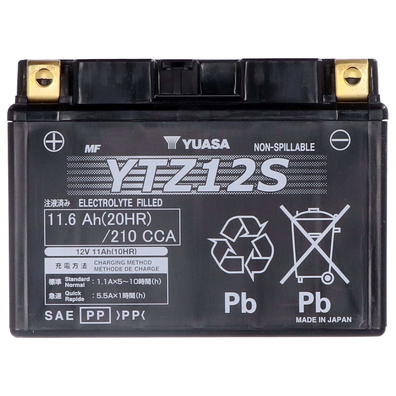 Yuasa, High performance AGM battery, YTZ12S