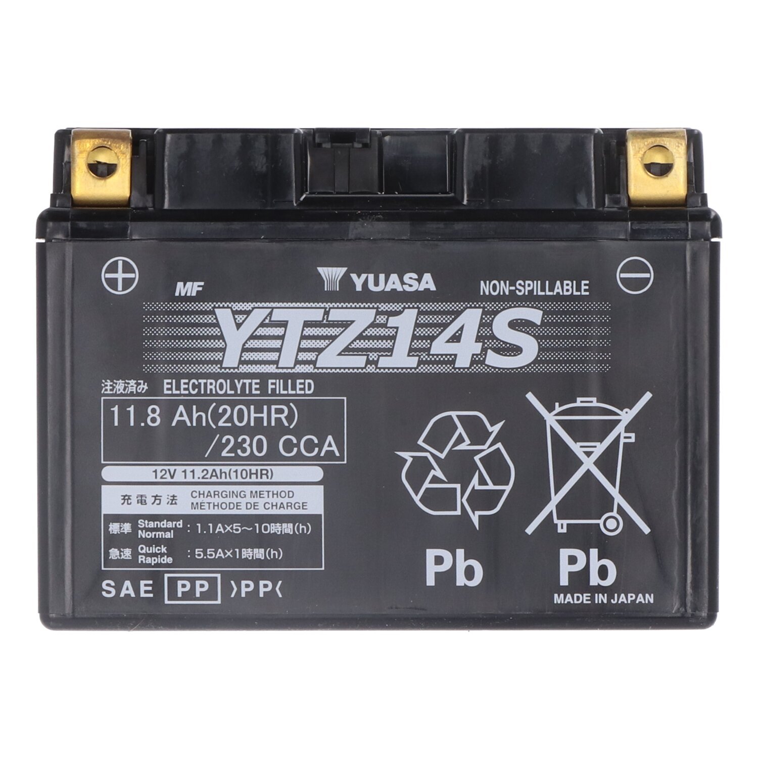 Yuasa, High performance AGM battery, YTZ14S