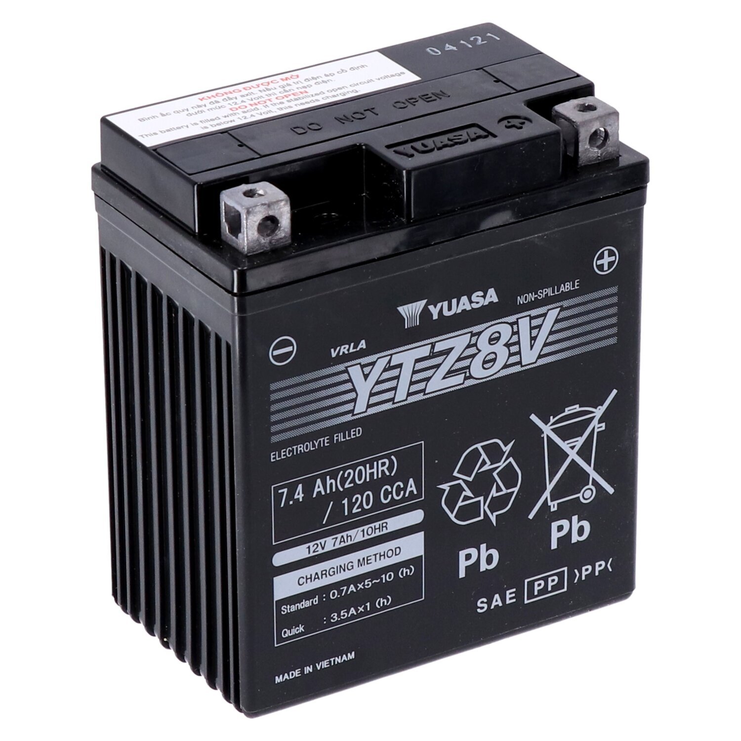 Yuasa, High performance AGM battery, YTZ8V
