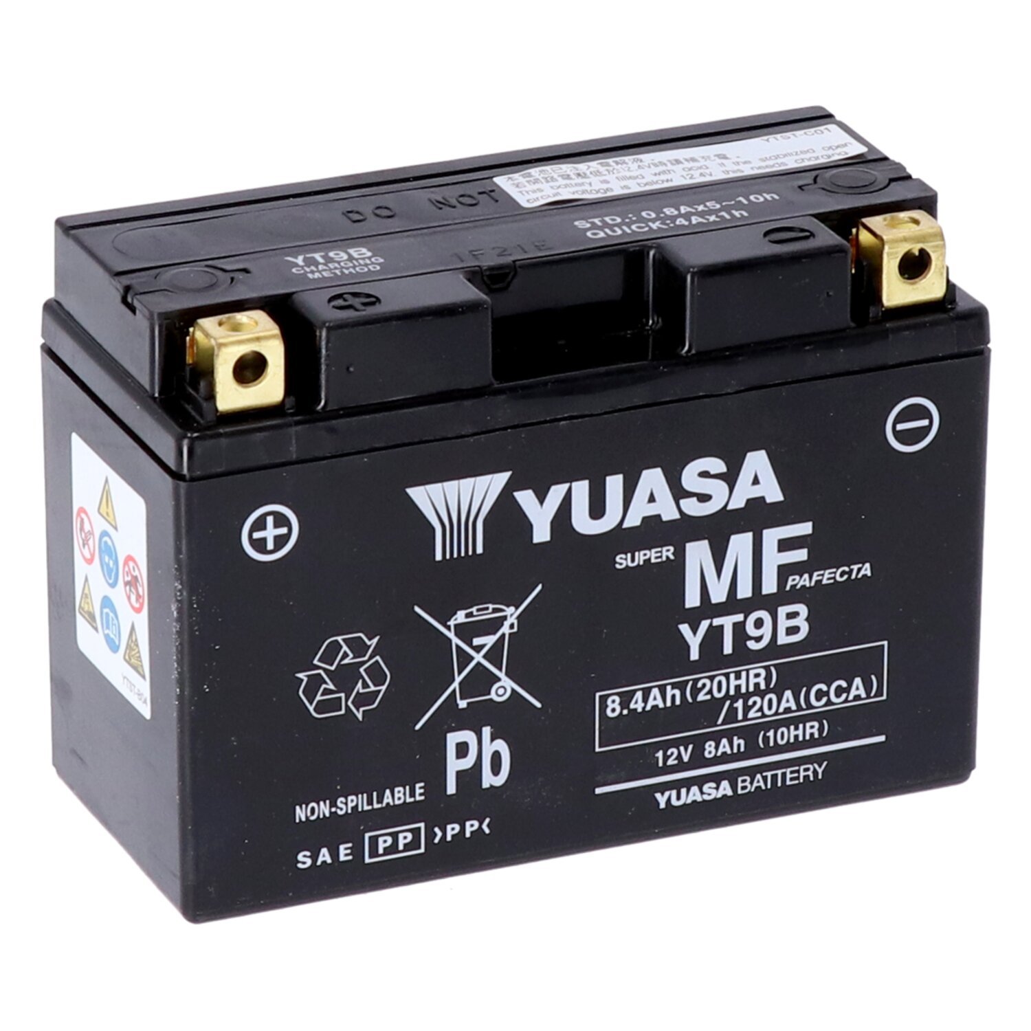 Yuasa, AGM battery, YT9B-WC