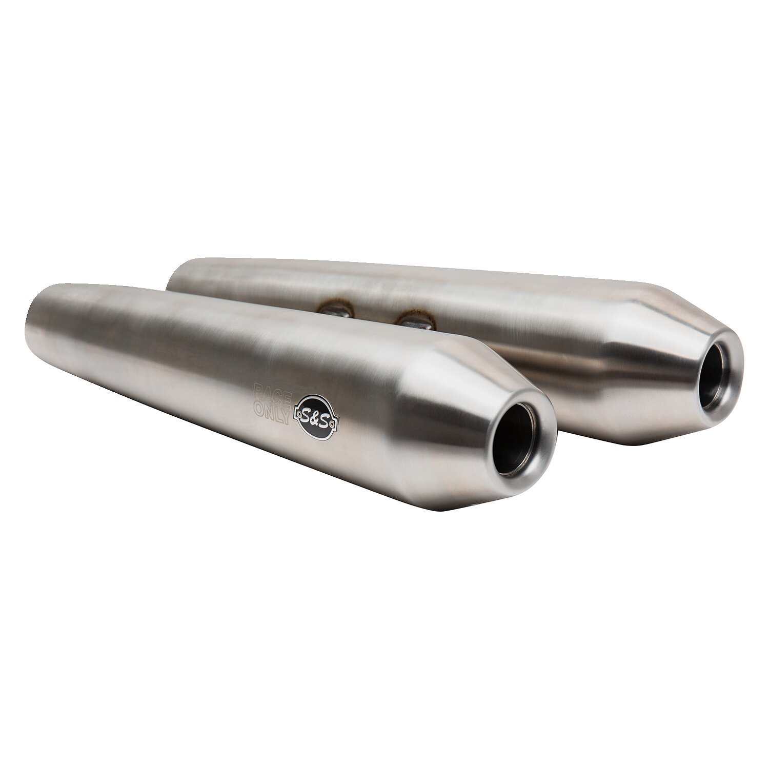 S&S, Race only slip-on mufflers. Stainless