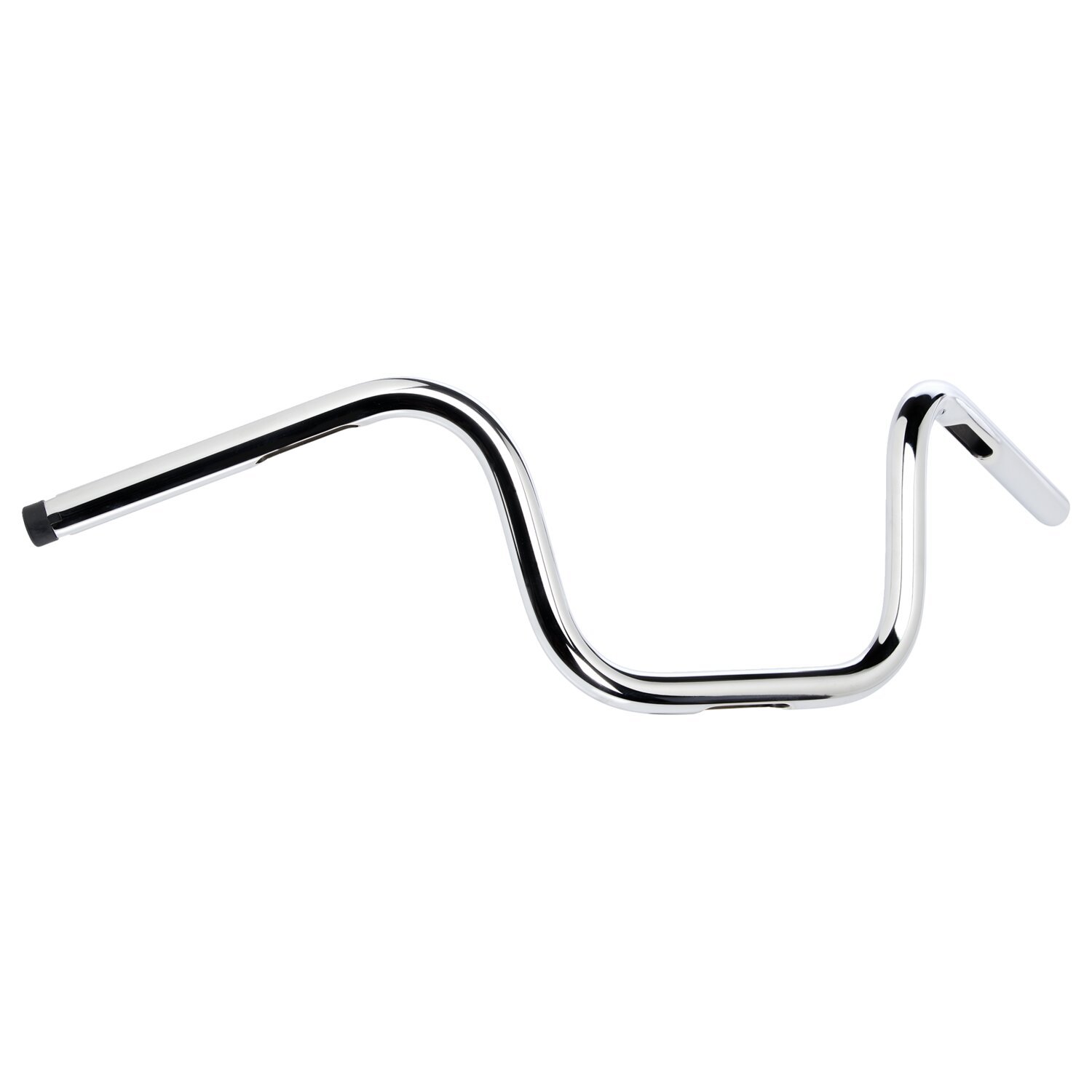 Biltwell 1" Chumps handlebar 8" rise, Silver, Chrome