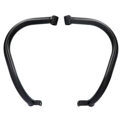 This crash bar is built from 38mm steel tubing. Designed to work with stock components. Complete with installation hardware. 
Note: For protection in tip-over events only. Not designed for crashes while riding.