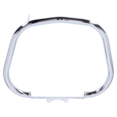 This crash bar is built from 38mm steel tubing. Designed to work with stock components. Complete with installation hardware. 
Note: For protection in tip-over events only. Not designed for crashes while riding.