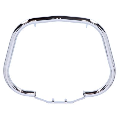 This crash bar is built from 38mm steel tubing. Designed to work with stock components. Complete with installation hardware. 
Note: For protection in tip-over events only. Not designed for crashes while riding.