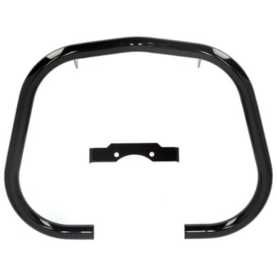 This crash bar is built from 38mm steel tubing. Designed to work with stock components. Complete with installation hardware. 
Note: For protection in tip-over events only. Not designed for crashes while riding.