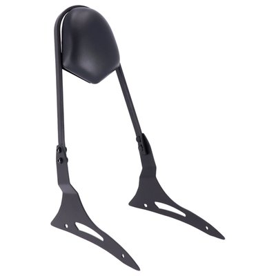 
Height from fender to top of sissy bar is approx. 40cm. This is a complete sissy bar kit with mount brackets and a black passenger backrest. Installs to the six OEM mounting points on the frame. Includes all required components for installation. 
Note: An optional luggage rack is separately available as 939475 (chrome) & 939476 (black powder coated).