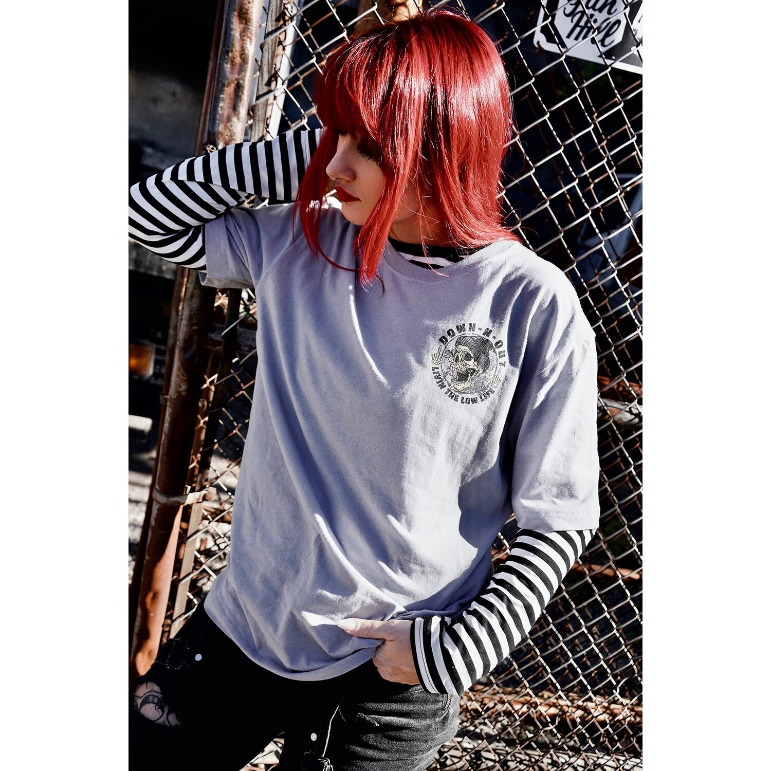 Down-n-Out Life Behind Bars t-shirt