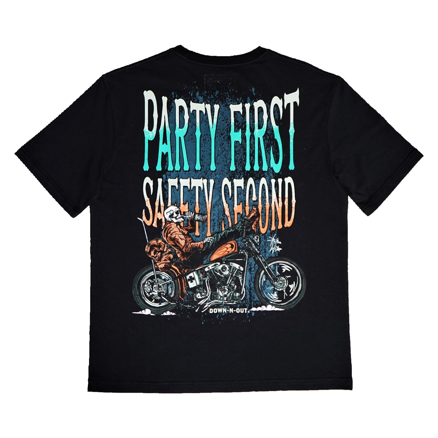 Down-n-Out Safety Second t-shirt