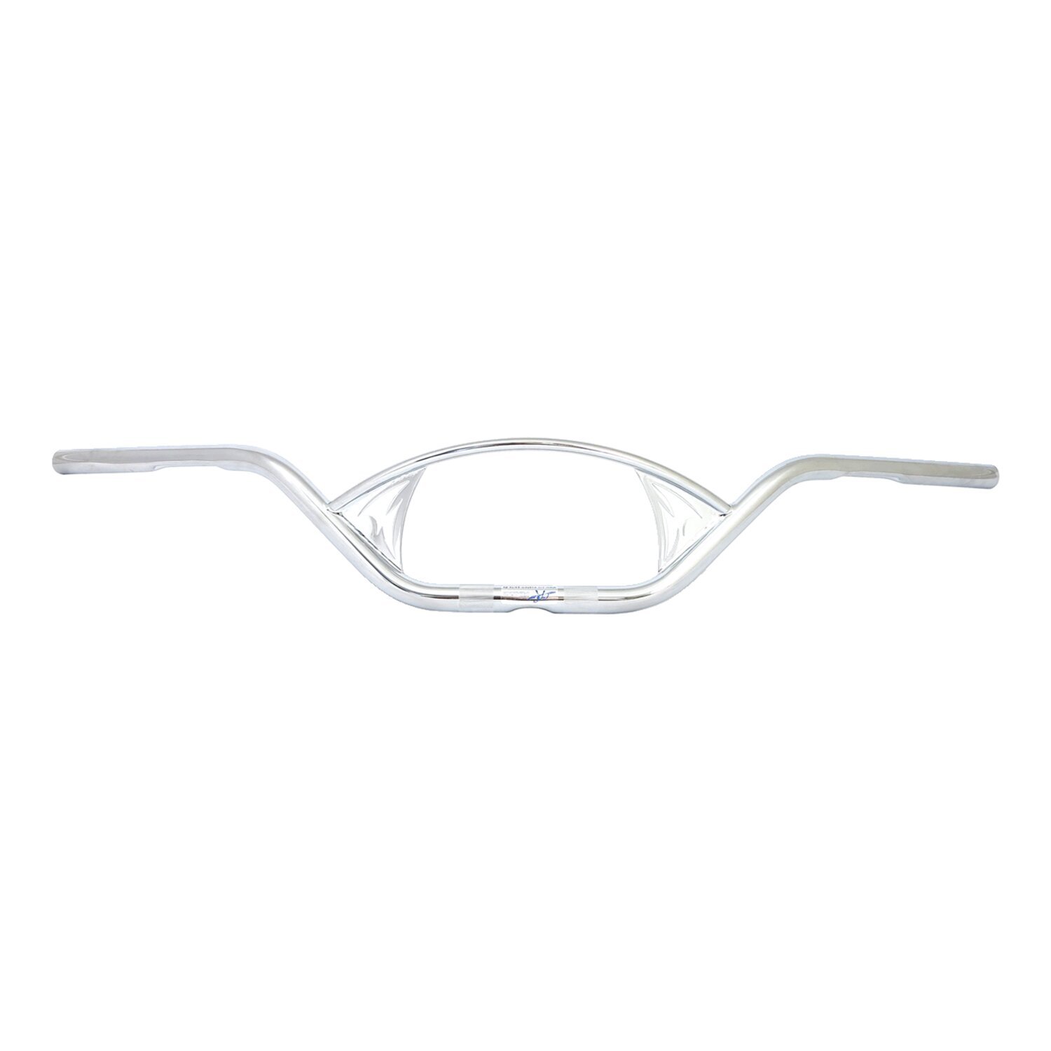 Fehling, 1" Crossroad handlebar. 95cm wide, Silver, Chrome