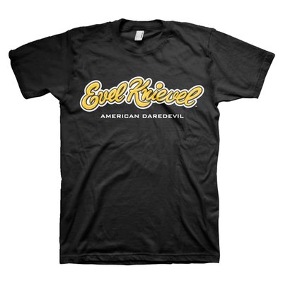 Evel Knievel! Who doesn't know him or heard about him. This is man is a legend! He was best known for his long-distance motorcycle jumps: his 50-meter jump over Caesar's Fountain in Las Vegas on December 31, 1967, made him famous, though his fall caused a month-long coma. But now you can wear T-shirts, sweatshirts and hoodies with a print of the great legend. Made of 100% cotton and with a normal fit. Or choose one of the trucker caps and of course you can have your morning coffee wit Evel Knievel if you want. And last but not least you can put the Evil Knievel stickers almost everywhere. The choice is up to you! 