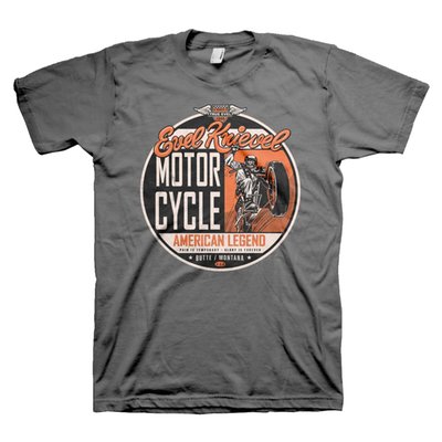 Evel Knievel! Who doesn't know him or heard about him. This is man is a legend! He was best known for his long-distance motorcycle jumps: his 50-meter jump over Caesar's Fountain in Las Vegas on December 31, 1967, made him famous, though his fall caused a month-long coma. But now you can wear T-shirts, sweatshirts and hoodies with a print of the great legend. Made of 100% cotton and with a normal fit. Or choose one of the trucker caps and of course you can have your morning coffee wit Evel Knievel if you want. And last but not least you can put the Evil Knievel stickers almost everywhere. The choice is up to you! 