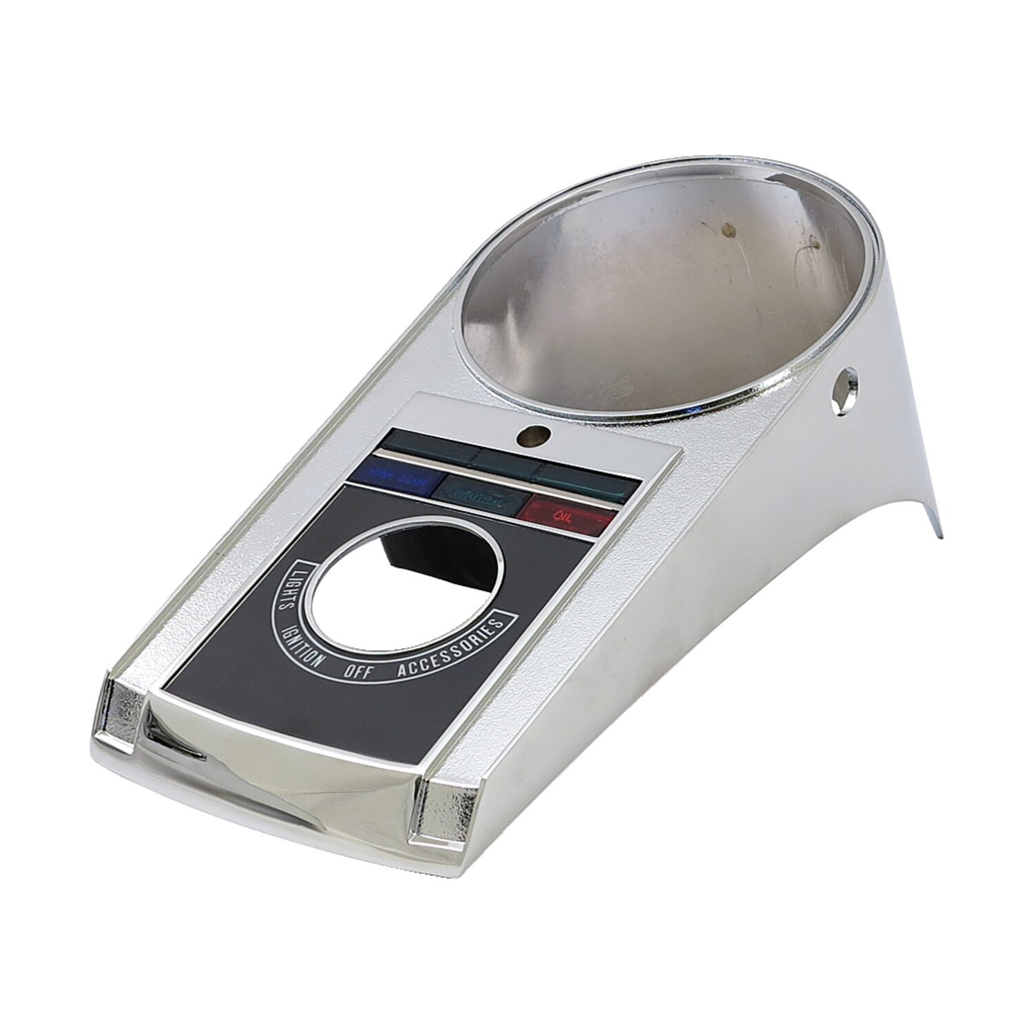 Die-cast aluminum dash cover, 91-95 style, Chrome