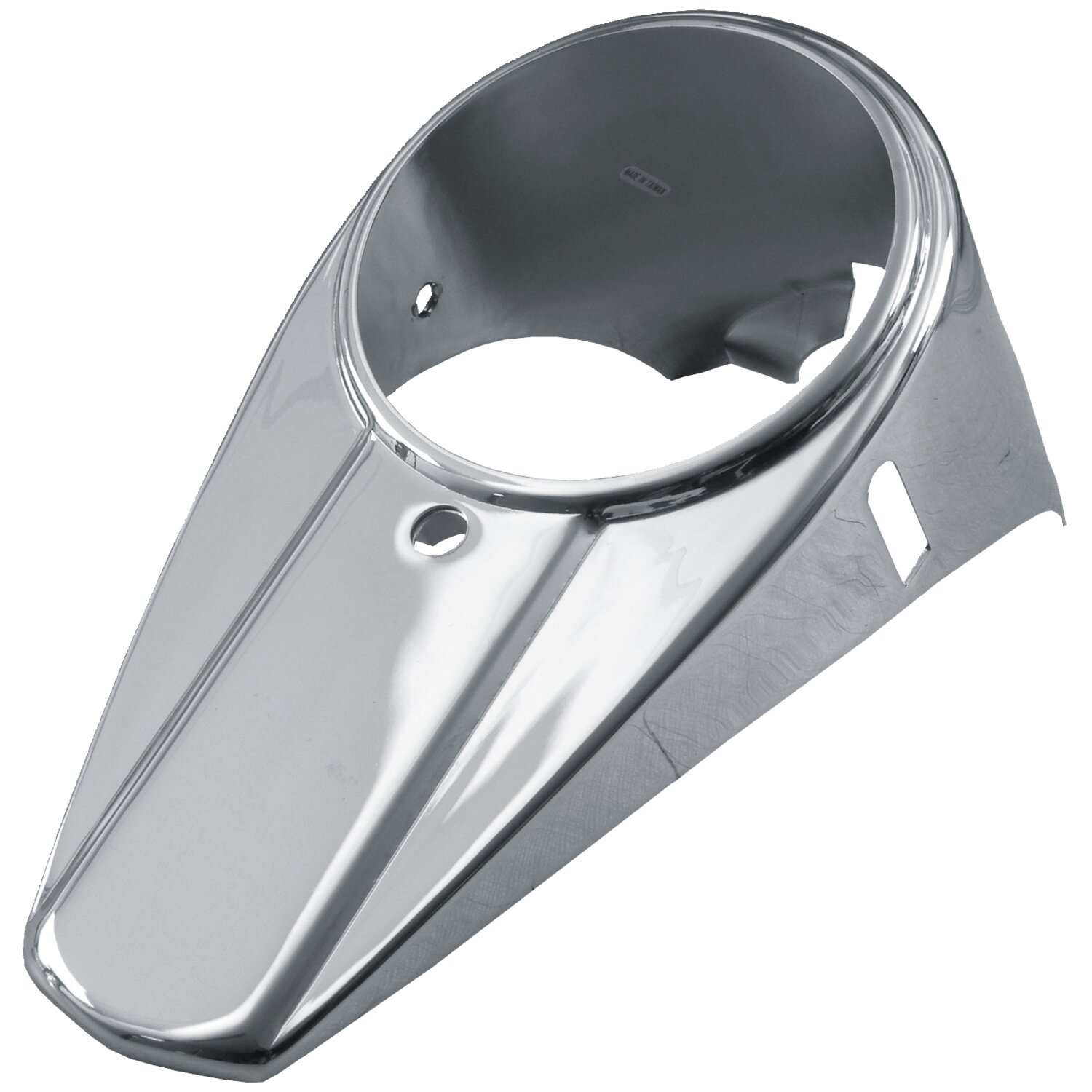 47-61 style 'smooth' dash cover, Unpainted, Chrome