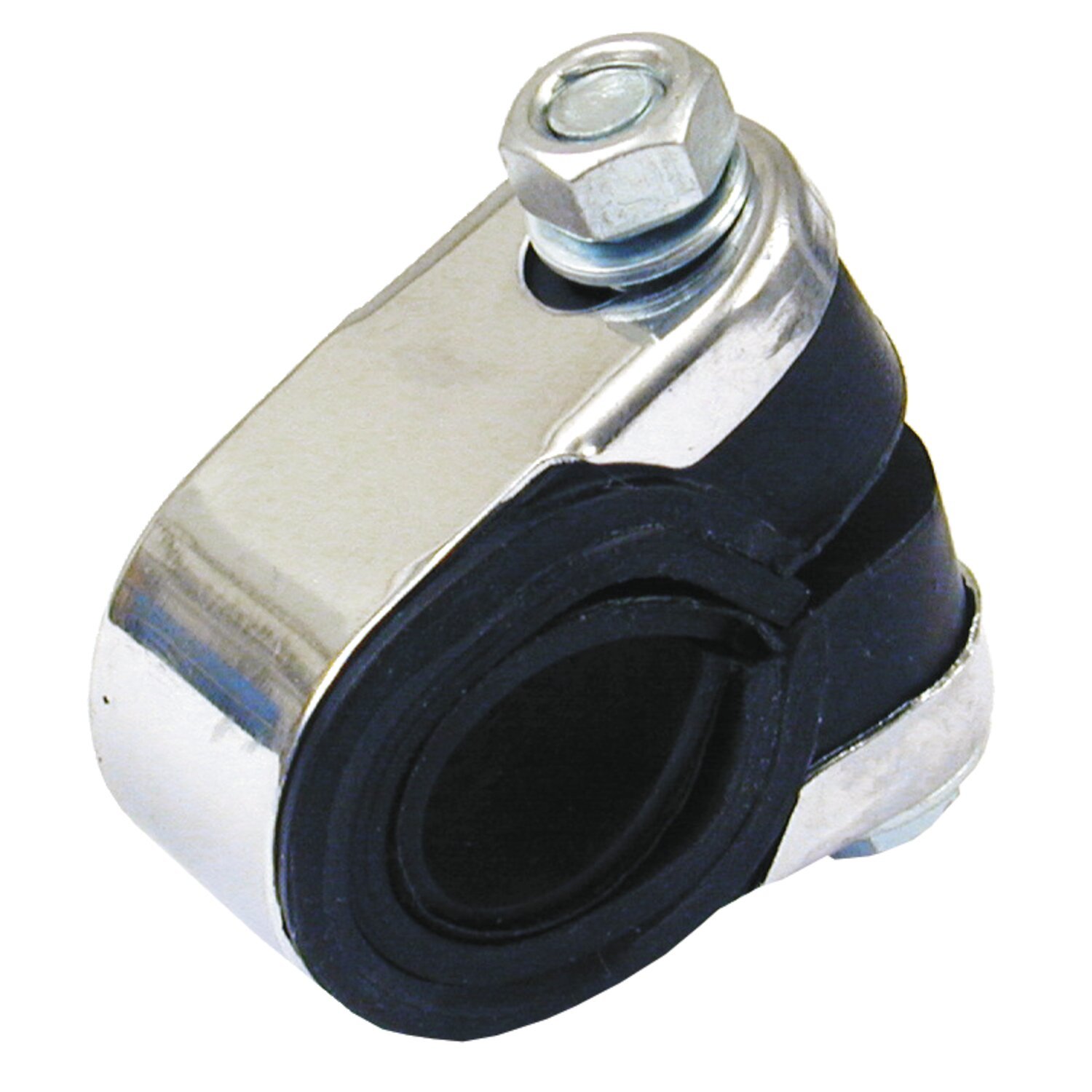 Universal handlebar mounting bracket, Chrome