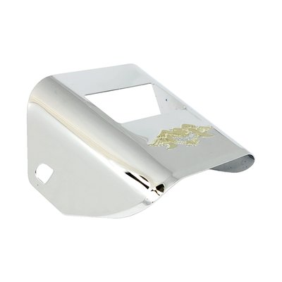 Chrome plated steel.
The finishing touch for the rear end. 