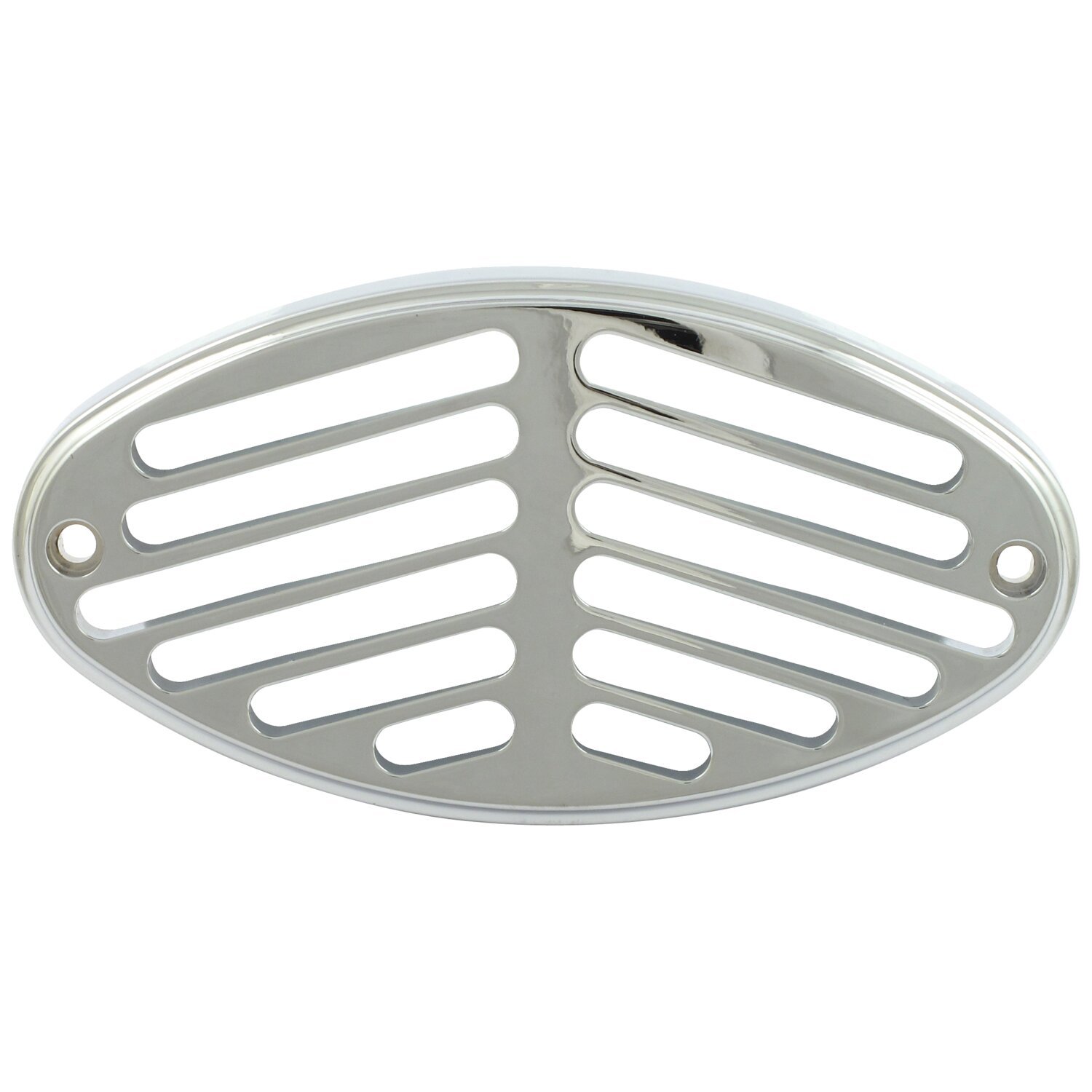 Cateye taillight grill. Air glide, Silver, Chrome