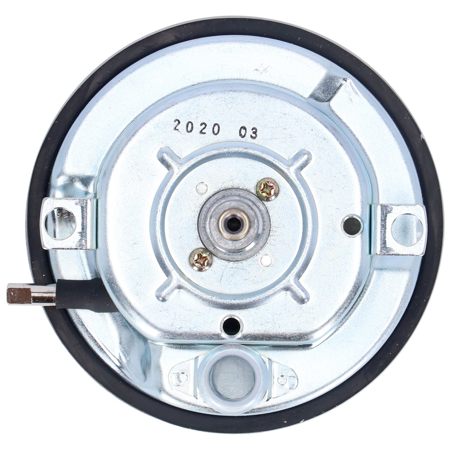 FL speedometer, '46-47 face', silver/black. 2:1 mph, Polished