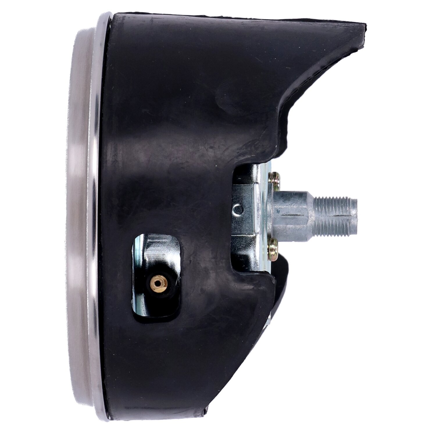 FL speedometer, '62-67 face', black/silver. 2.24:1 mph, Polished