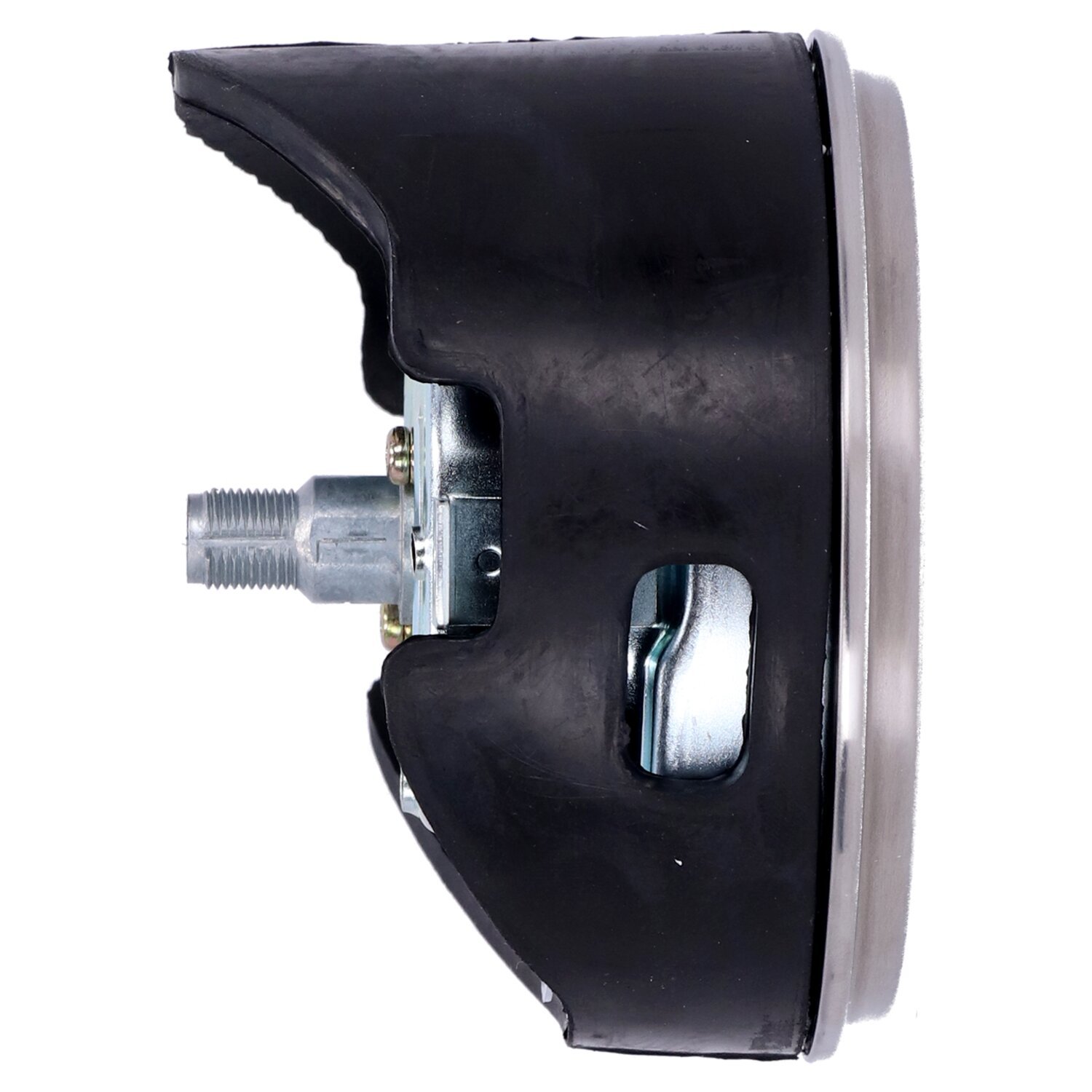 FL speedometer, '62-67 face', black/silver. 2.24:1 mph, Polished