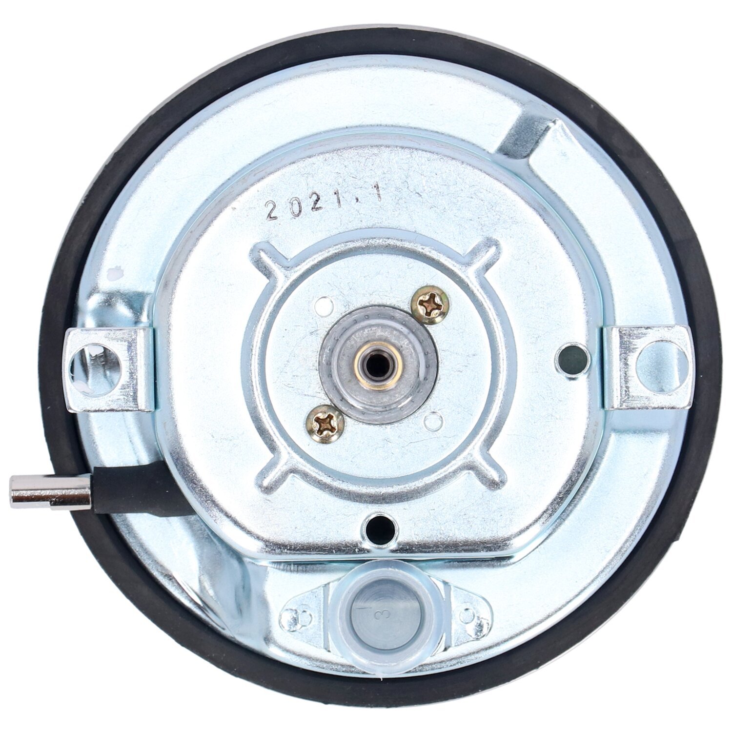 FL speedometer, '46-47 face', silver/black. 2:1 kmh, Polished