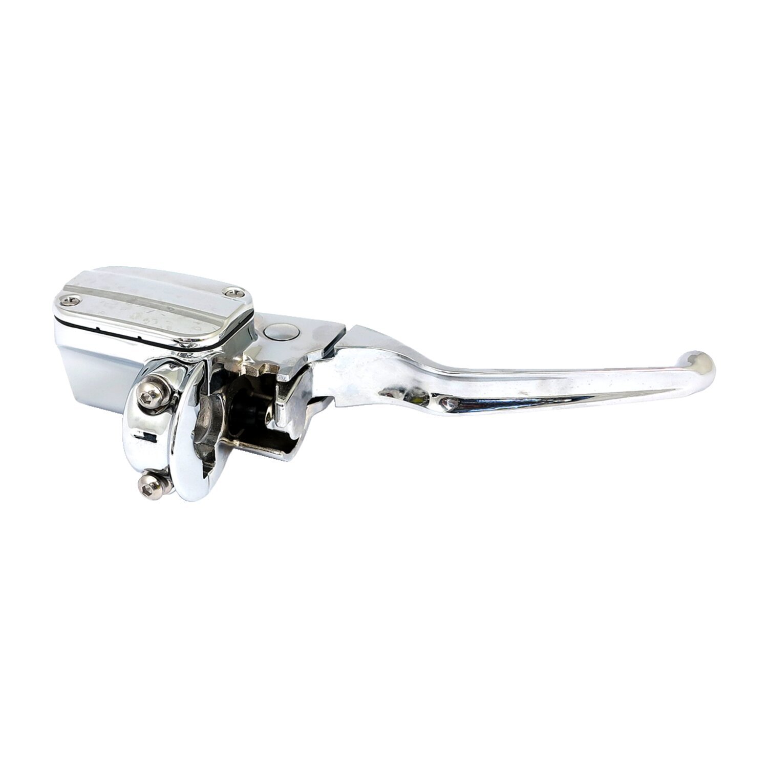 Handlebar master cylinder assembly, 15mm bore, Chrome