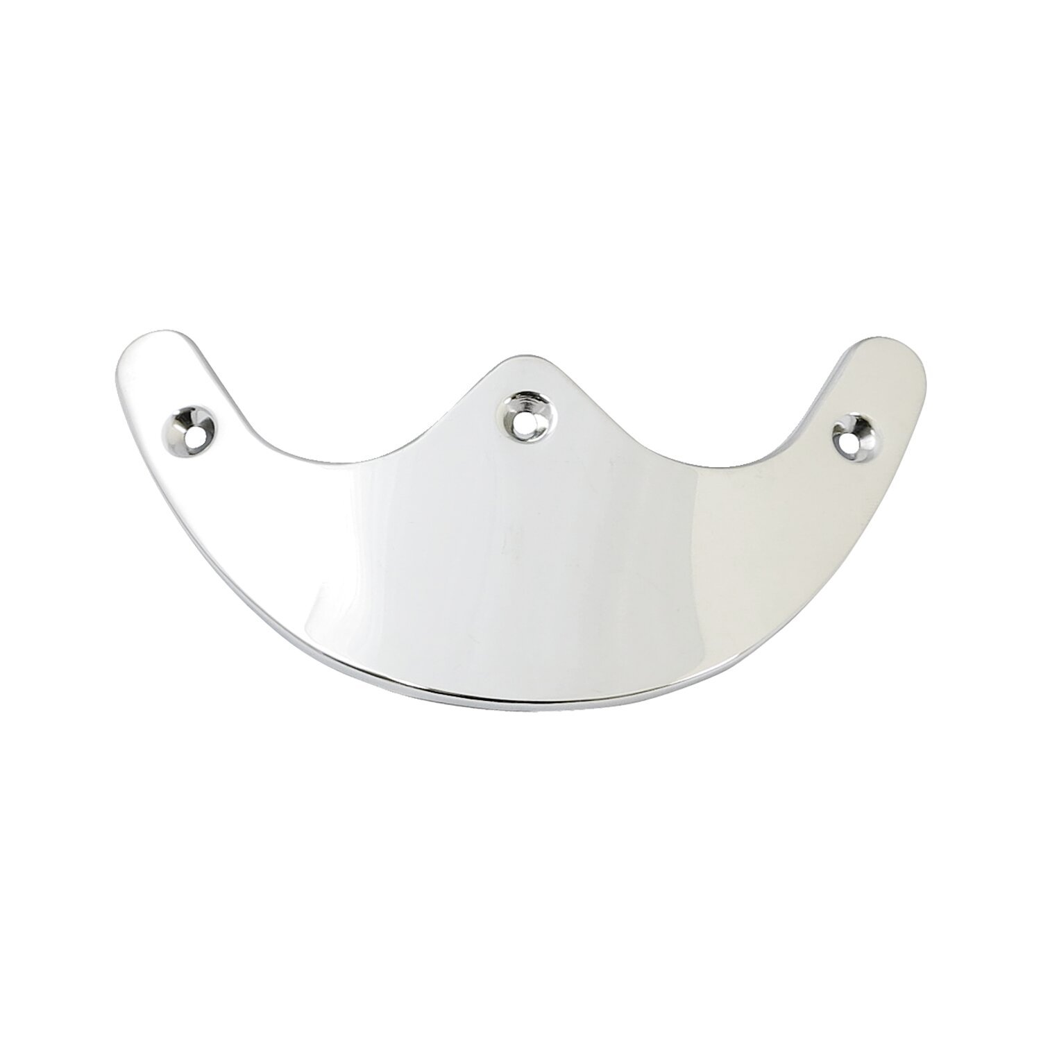 Narrow front fender tip. Chrome