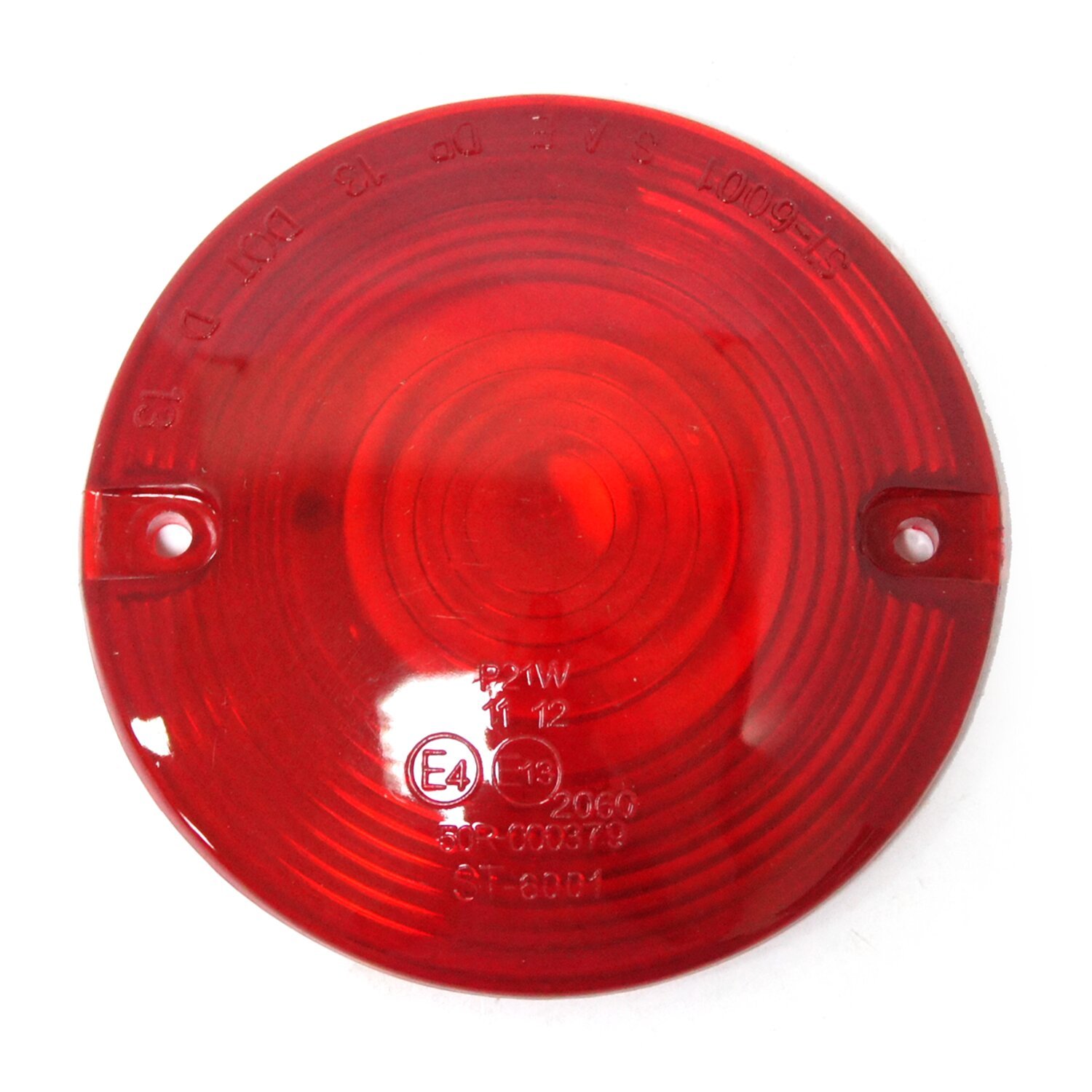 Replacement turn signal lens. flat lens, Red