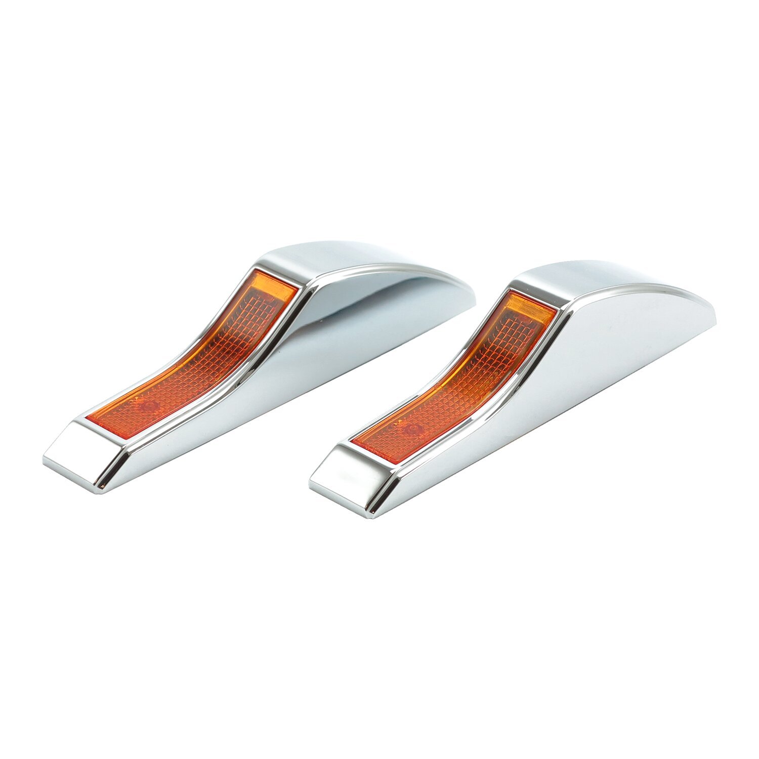 Vision, turn signals. Amber lens. SF, Orange, Chrome
