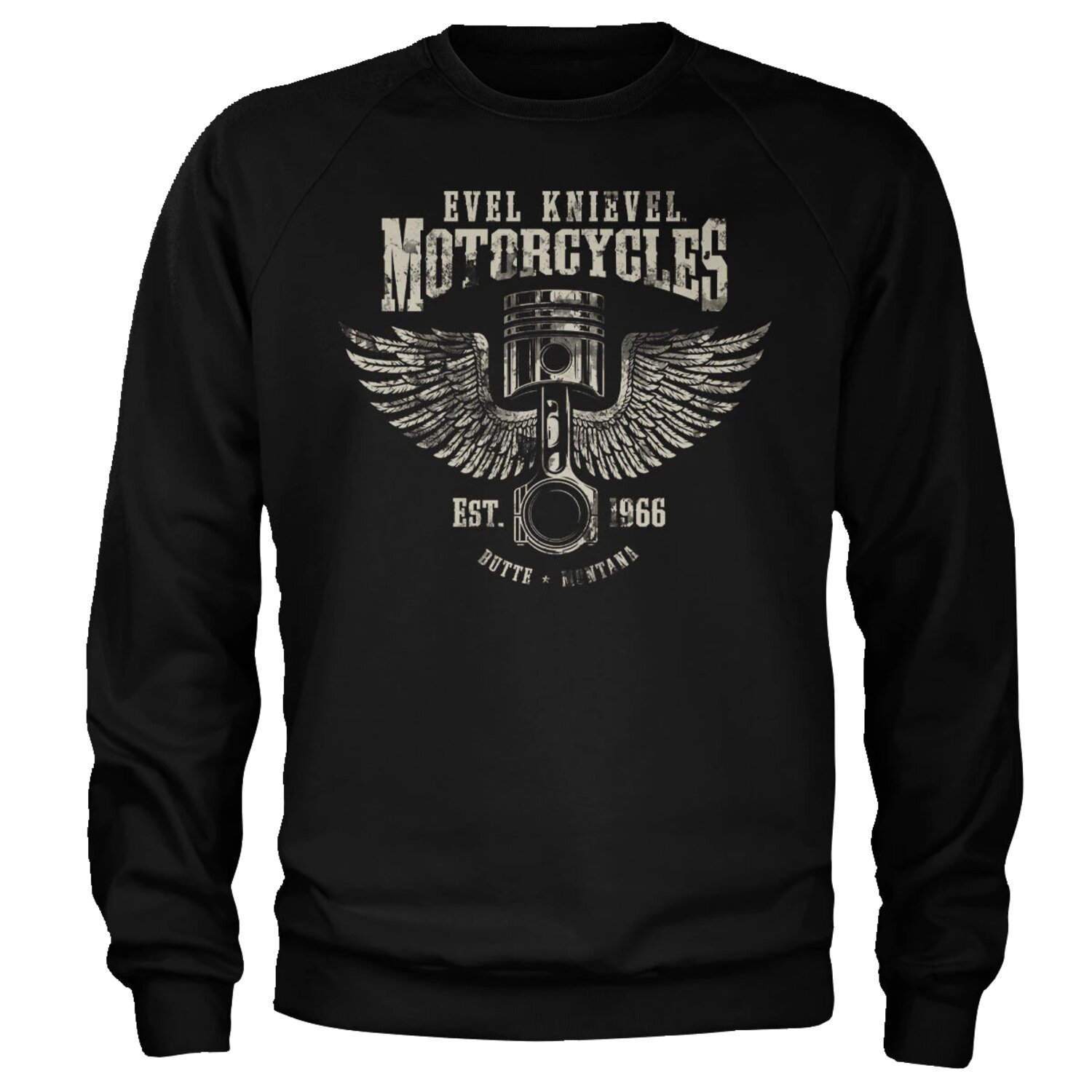 Evel Knievel Motorcycles sweatshirt, Black, 2XL