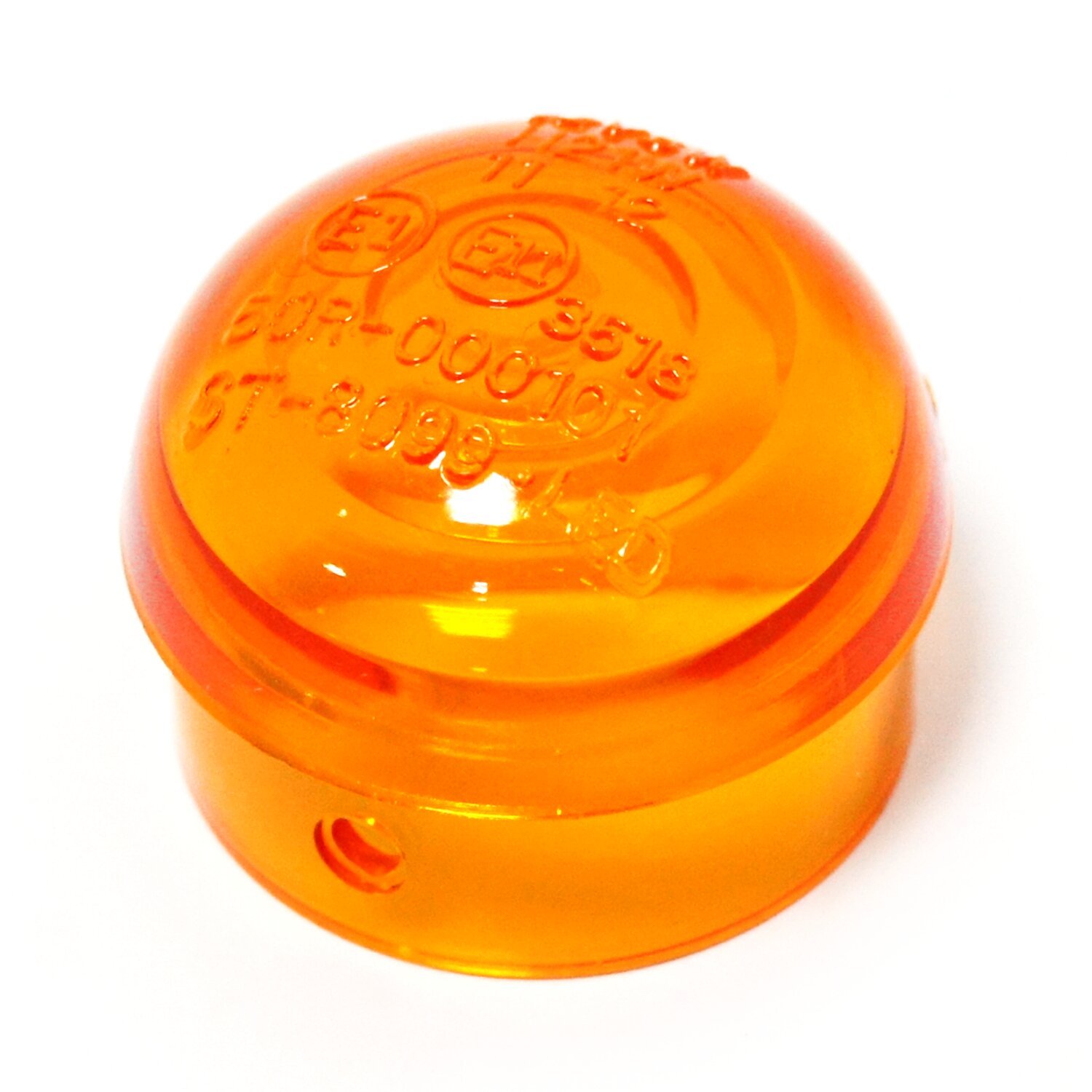 Micro bullet, turn signal replacement lens, amber