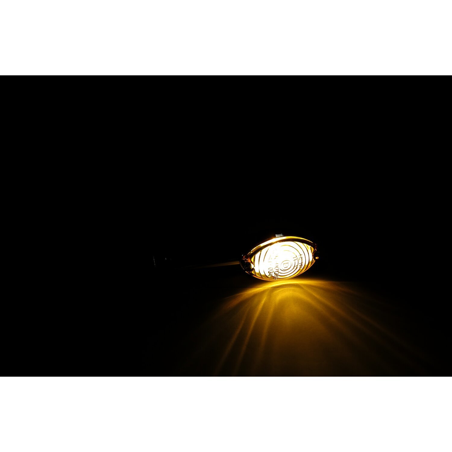 Cateye mini turn signals 40mm stem, chrome with dark lens
