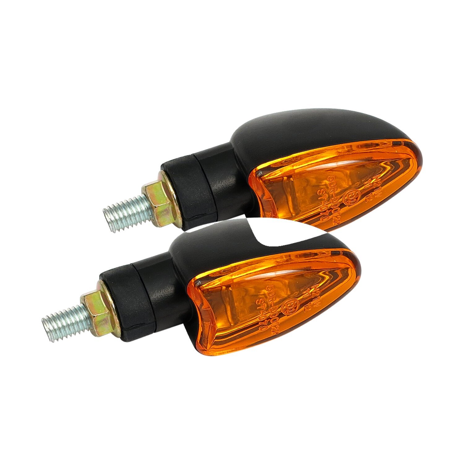 Arrow mini turn signals. Black, Chrome