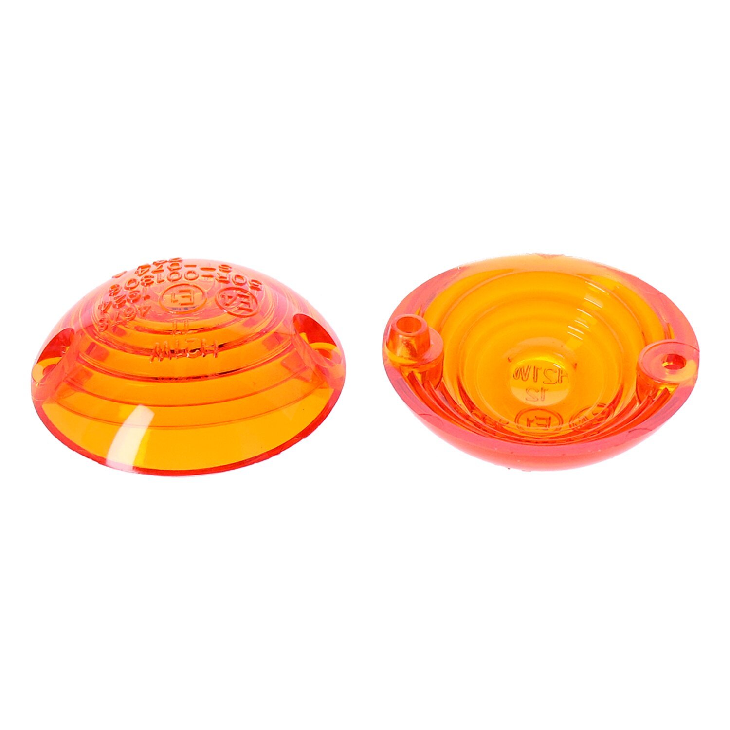 Replacement lens bulls-eye turn signal, amber