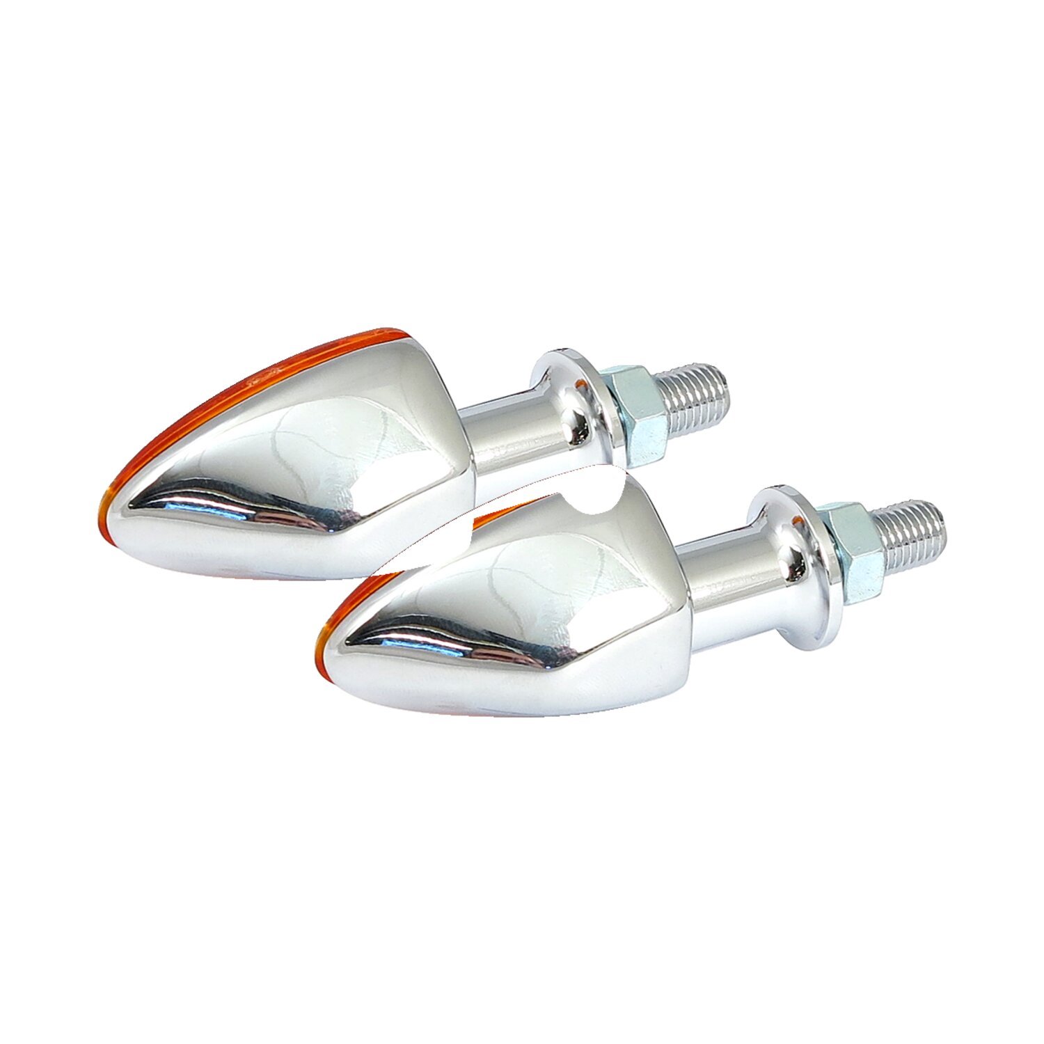 Milano, halogen turn signals, Chrome