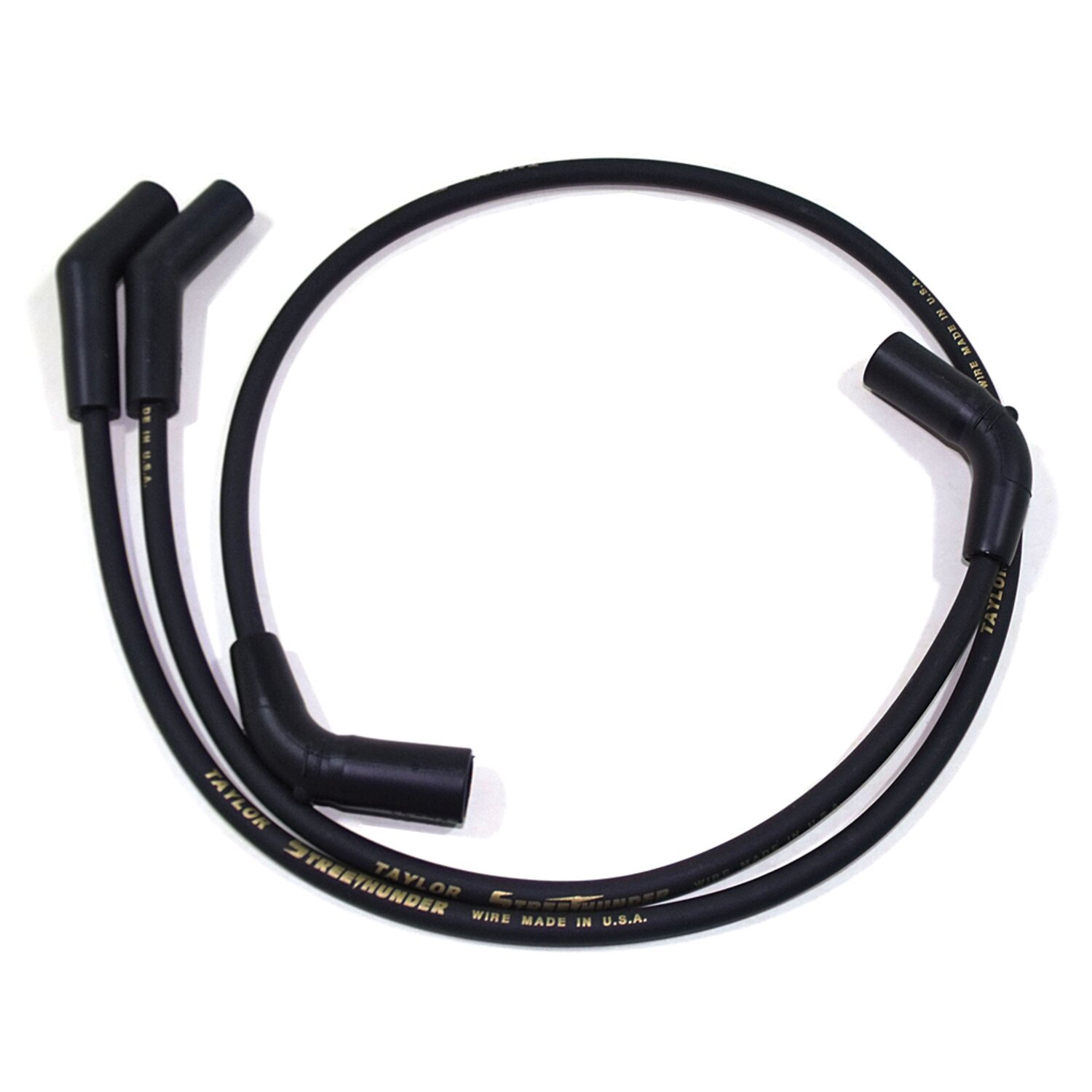 Taylor, 8mm Street Thunder spark plug wire set, Black