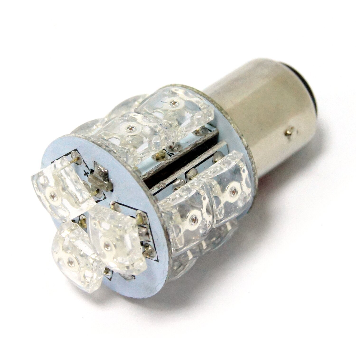 Superflux LED miniature bulb. Red light, std base