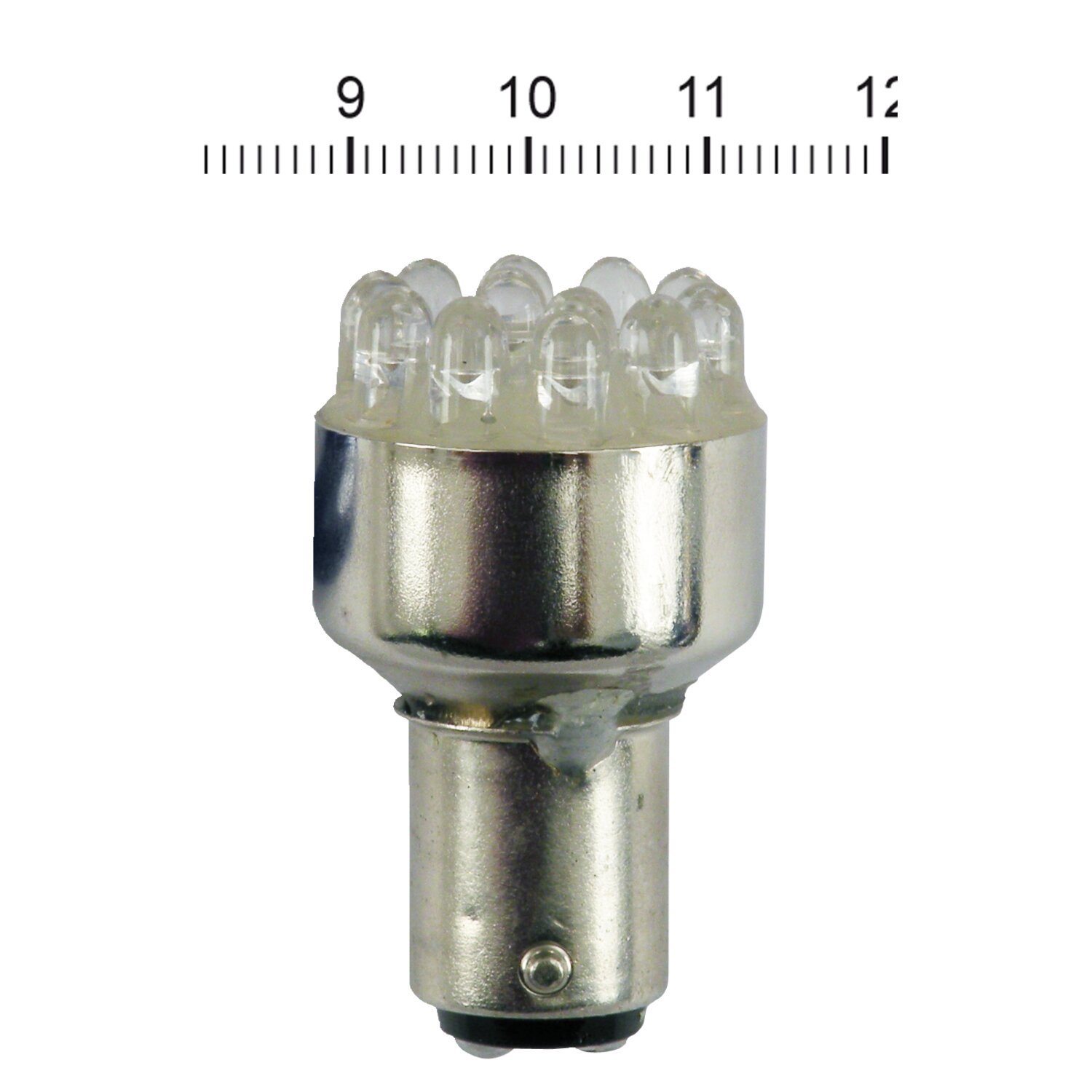 Taillight LED bulb, BAY15D socket. Red light emitting